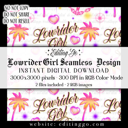 Airbrush Lowrider Girl